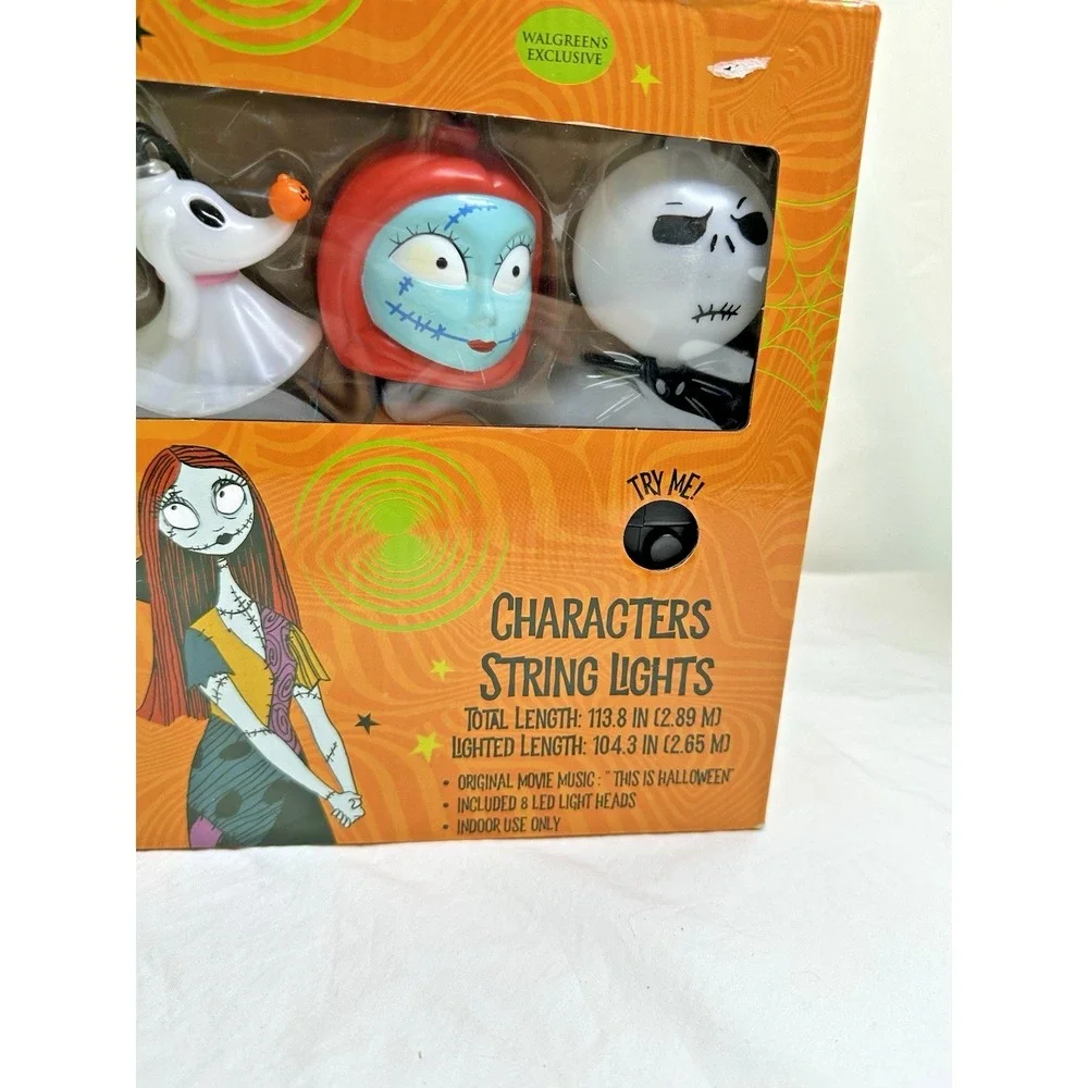 The Nightmare Before Christmas Character String Lights w/ Sound 25th Anniversary